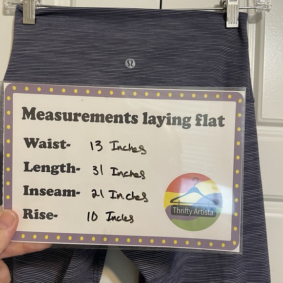 Lululemon Align Crop 21 Leggings Heathered Blue Grey Athletic Yoga Pants‎ - Picture 2 of 9